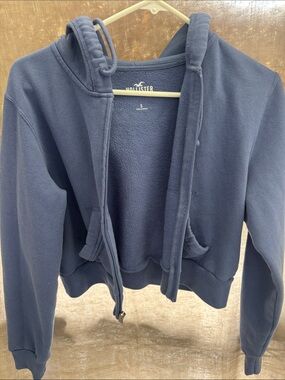Hollister Deep Navy Full-Zip Hoodie